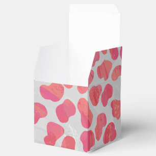 Dalmatian Pink and White Print Favour Box