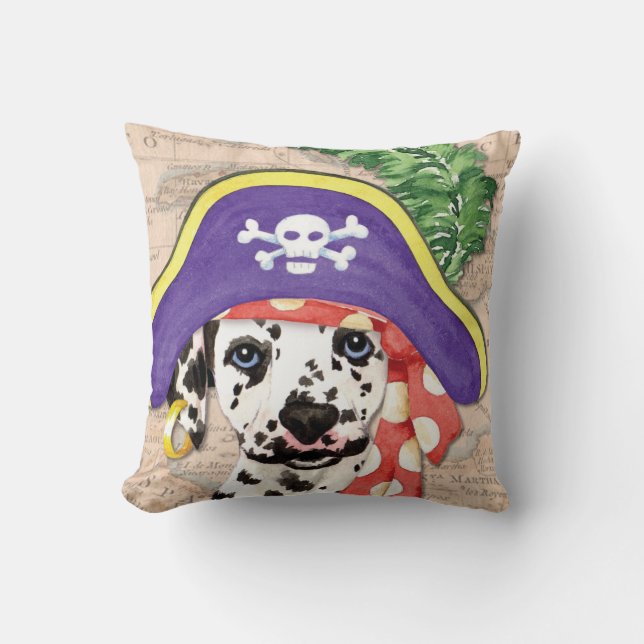 Dalmatian Pirate Cushion (Front)