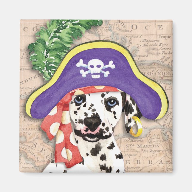 Dalmatian Pirate Magnet (Front)