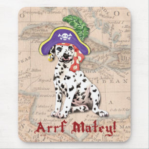 Dalmatian Pirate Mouse Pad