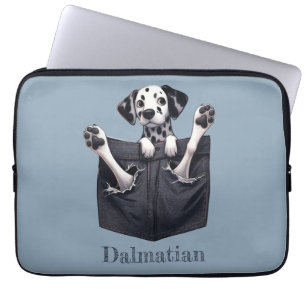 Dalmatian Pocket Dog Laptop Sleeve