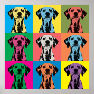 Dalmatian Pop-Art Poster