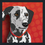 Dalmatian Pop Art Poster<br><div class="desc">This design can represent Dalmatian, Dal, Dally, Carriage Dog, Spotted Coach Dog, Firehouse Dog, Plum Pudding Dog, Dalmatiner, </div>