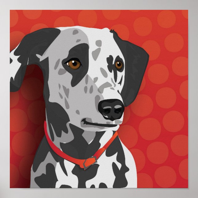 Dalmatian Pop Art Poster (Front)