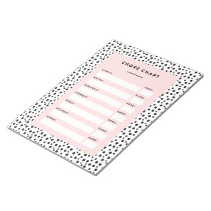Dalmatian Print   Chore Chart Notepad