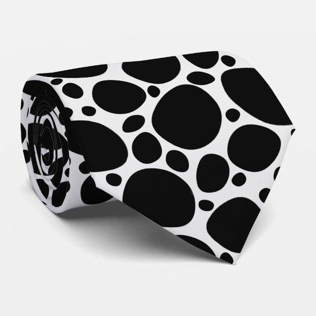 Dalmatian Print neck tie (Rolled)