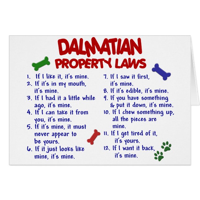 DALMATIAN Property Laws 2 (Front Horizontal)