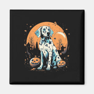 Dalmatian Pumpkin Halloween Costume Dog Puppy Men Magnet