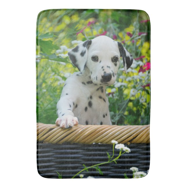Dalmatian puppy, a cute dog bath mat (Front Vertical)