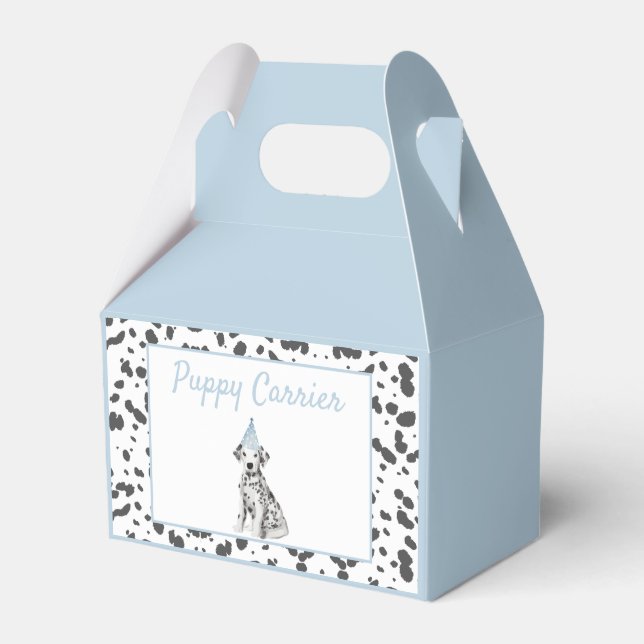 Dalmatian puppy adoption Birthday party carrier Favour Box (Front Side)