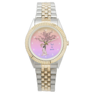 Dalmatian Puppy And Butterfly Personalised   Watch