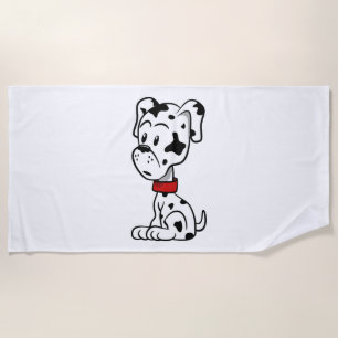 Dalmatian Puppy Beach Towel