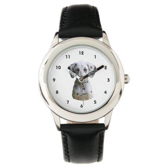 Dalmatian puppy dog photo watch (Front)