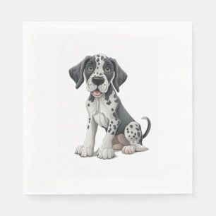 Dalmatian Puppy Dog Premium Scoop  Napkin