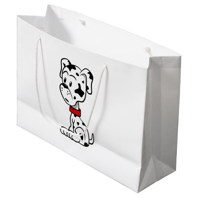 Dalmatian Puppy Large Gift Bag (Front Angled)
