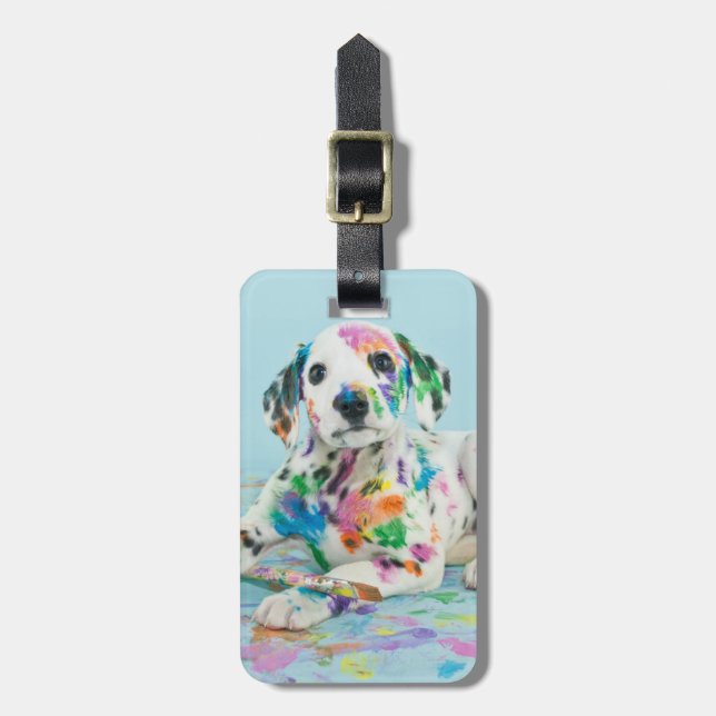 Dalmatian Puppy Luggage Tag (Front Vertical)