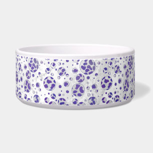 Dalmatian Purple and White Polka Dot