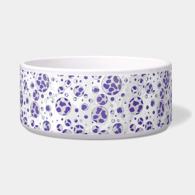 Dalmatian Purple and White Polka Dot (Right)