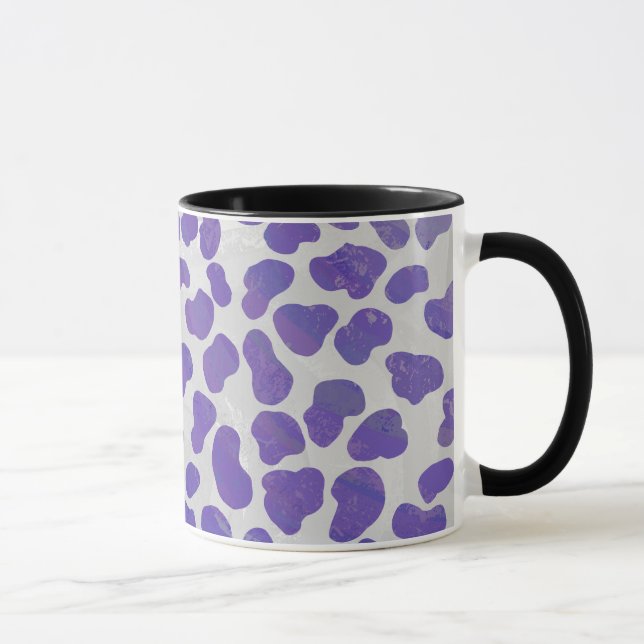 Dalmatian Purple and White Print Mug (Right)