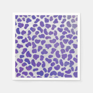 Dalmatian Purple and White Print Napkin