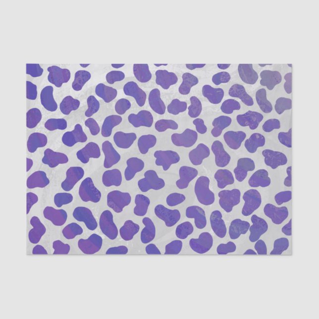 Dalmatian Purple and White Print Tissue Paper (Front)