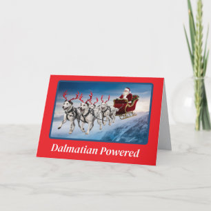 Dalmatian Reindeer Card