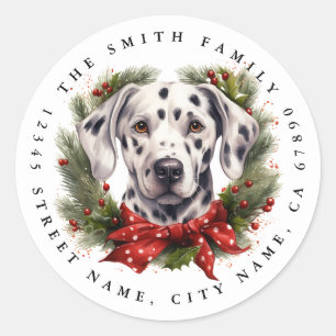 Dalmatian Round Stickers