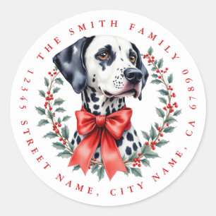 Dalmatian Round Stickers