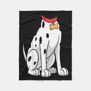 Dalmatian Shirt Men Women Kids Dalmatian Costume Fleece Blanket