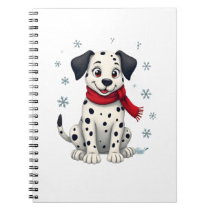 Dalmatian Snowy Fun Notebook