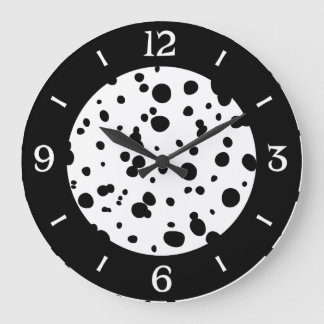 Dalmatian spot pressure large clock