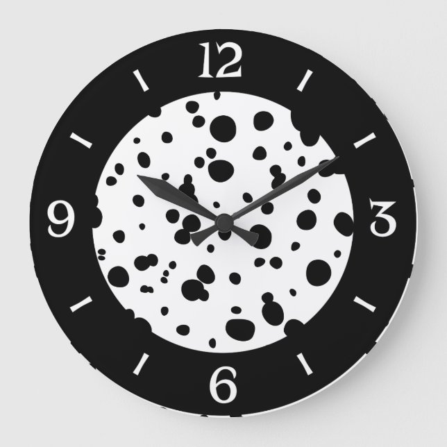 Dalmatian spot pressure large clock (Front)