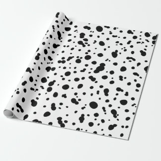 Dalmatian spot pressure wrapping paper