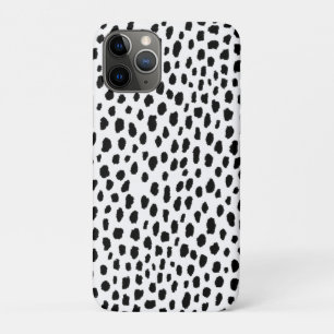 Dalmatian Spots (black/white) iPhone 11 Pro Case