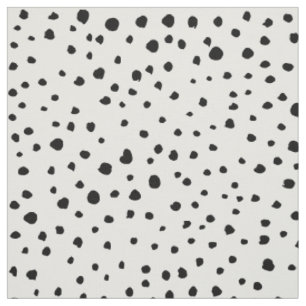 Dalmatian Spots, Dalmatian Dots, Black and White Fabric