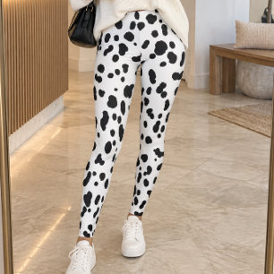 Dalmatian Spots Print Leggings