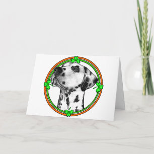 Dalmatian St Patricks Day Card