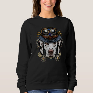 Dalmatian Steampunk Dog Fire Engine Dog Automaton Sweatshirt