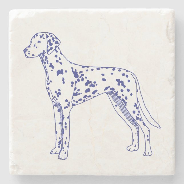 Dalmatian Stone Coaster (Front)