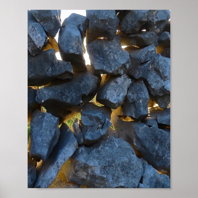 Dalmatian Stone Wall Texture Poster (Front)