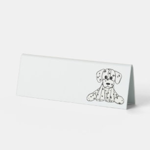 Dalmatian stuffed dog drawing outline simple black