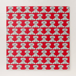 Dalmatian stuffed dog drawing outline simple black jigsaw puzzle