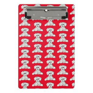 Dalmatian stuffed dog drawing outline simple black mini clipboard