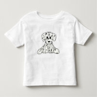 Dalmatian stuffed dog drawing outline simple black