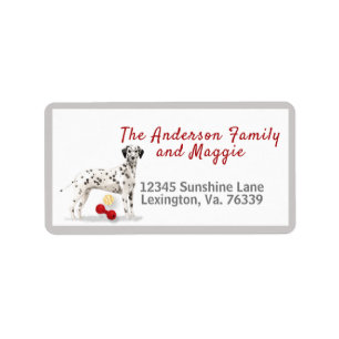 Dalmatian Toys Home Return Address Label
