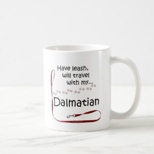 Dalmatian Travel Leash Coffee Mug