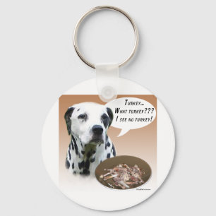 Dalmatian Turkey Key Ring