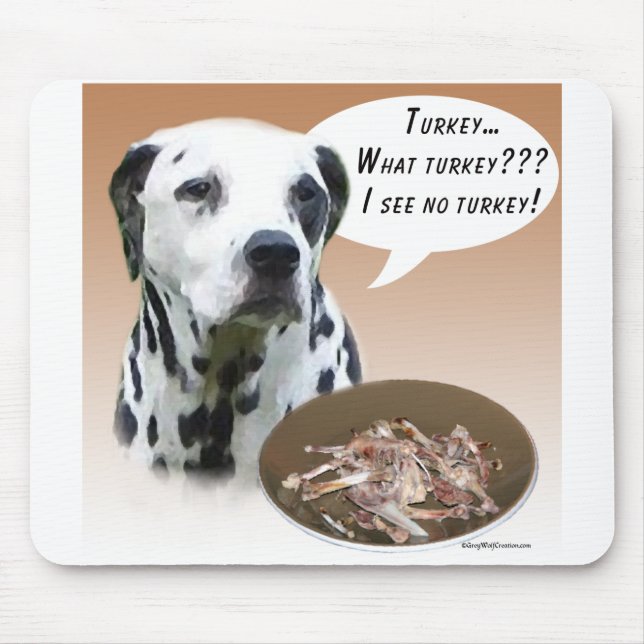 Dalmatian Turkey Mouse Pad (Front)