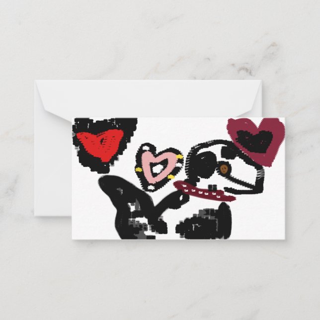 Dalmatian valentine  card (Front)