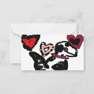 Dalmatian valentine card